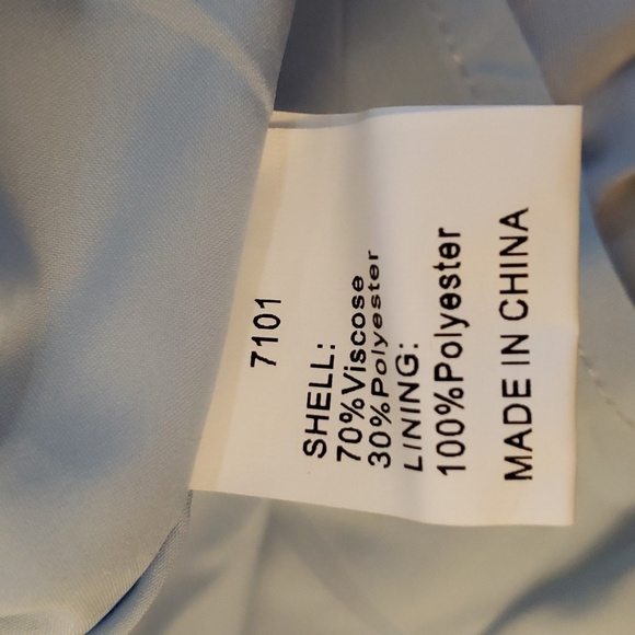 BTFBM Puff Sleeve Asymmetrical Neck High Waist Cutout Swing Maxi Dress Blue SZ M - Picture 8 of 9